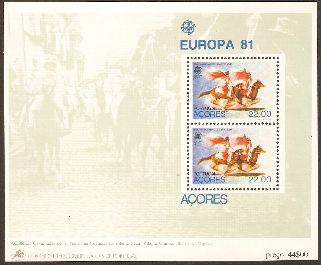 Azores 1981 Europa Sheet. SGMS426.