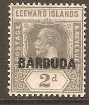 Barbuda 1922 2d Slate-grey. SG3.