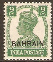 Bahrain 1942 9p Green. SG40.