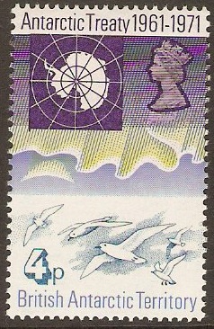 British Antarctic 1971 4d Treaty Anniversary Series. SG39.