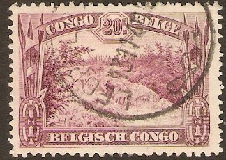Belgian Congo 1931 20c Magenta. SG183.
