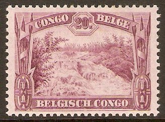 Belgian Congo 1931 20c Magenta. SG183.