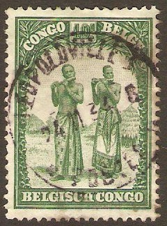 Belgian Congo 1931 40c Green. SG185.