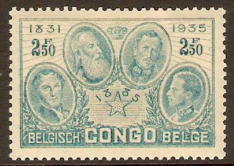 Belgian Congo 1935 2f.50 Light blue - Independence series. SG211