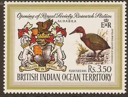 British Indian Ocean Territory 1971 3r.50 RS Research Stn. SG40.