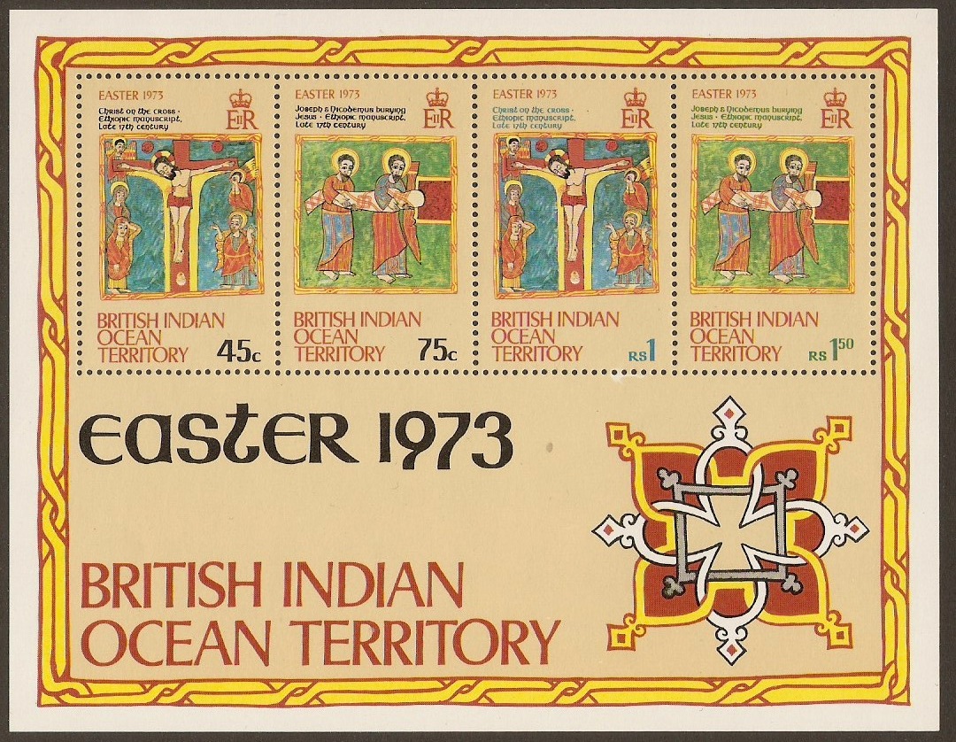 British Indian Ocean Territory 1973 Easter Sheet. SGMS51.
