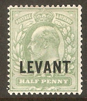 British Levant 1905 d Pale yellowish green. SGL1.