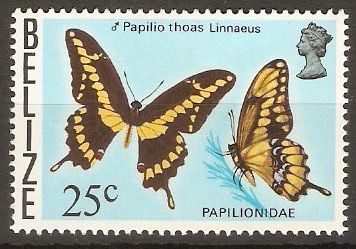 Belize 1974 25c Butterflies series. SG412.