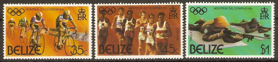 Belize 1976 Olympic Games set. SG442-SG444.
