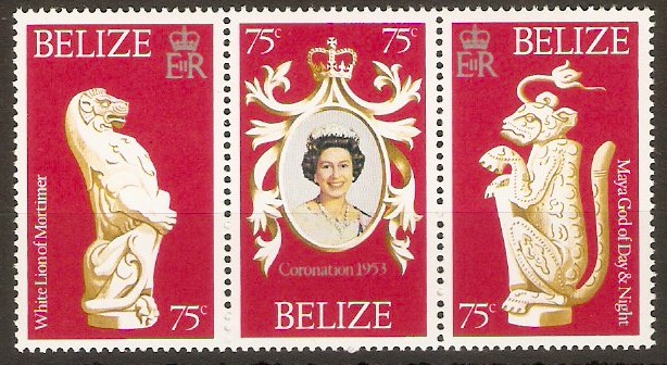 Belize 1978 Coronation Anniversary set. SG464-SG466.
