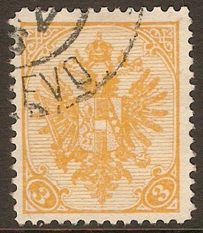 Bosnia and Herzegovina 1900 3h Orange-yellow. SG151.
