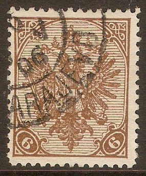 Bosnia and Herzegovina 1900 6h Bistre. SG154.