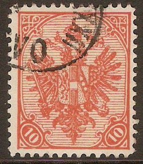 Bosnia and Herzegovina 1900 10h Red. SG155.