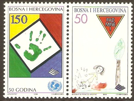 Bosnia and Herzegovina 1996 UNICEF Set. SG494a.