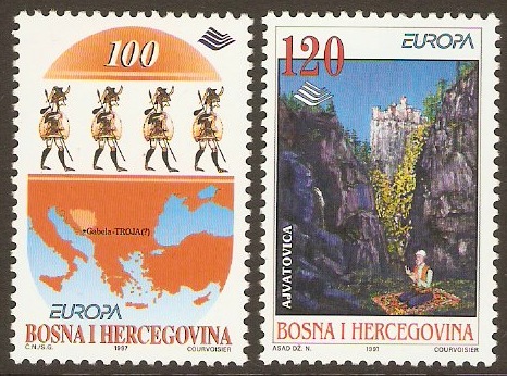 Bosnia and Herzegovina 1997 Europa Stamps. SG531-SG532.