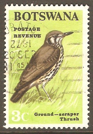 Botswana 1967 3c Birds series. SG222.