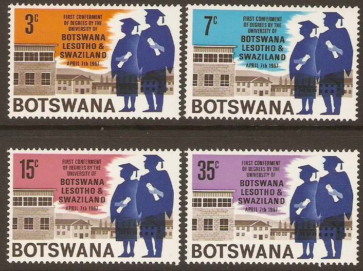 Botswana 1967 University Conference Set. SG234-SG237.
