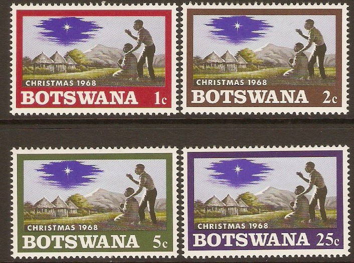 Botswana 1968 Christmas Set. SG249-SG252.