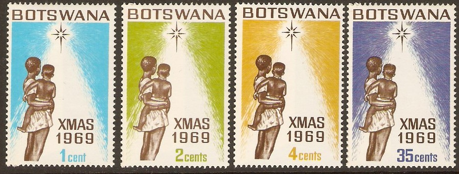 Botswana 1969 Christmas Set. SG256-SG259.