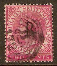 B.P.O.'s in Siam 1882 2c Pale rose. SG15.