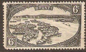 Brunei 1947 6c Black. SG83.