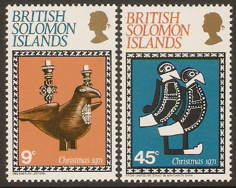 British Solomon Islands 1971 Christmas Set. SG213-SG214.