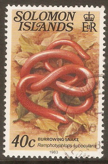British Solomon Islands 1979 40c Reptiles Series. SG399cB.