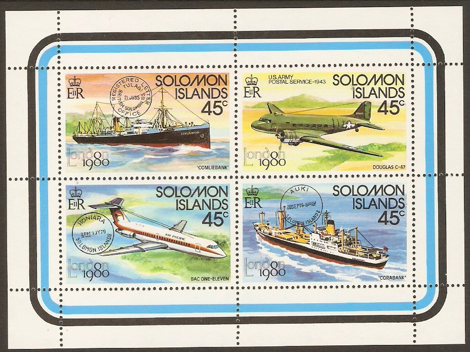 British Solomon Islands 1980 Stamp Exhibition Set. SG417-SG420.