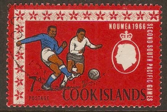 Cook Islands 1967 7d South Pacific Games - Football. SG202.