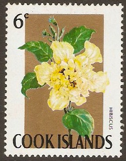 Cook Islands 1967 6c Floral Designs Series. SG235A.