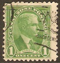 Canal Zone 1928 1c Green. SG107.