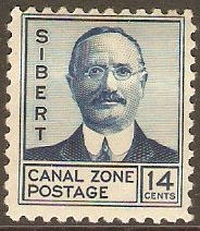 Canal Zone 1928 14c Blue. SG112.
