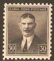 Canal Zone 1928 30c Black. SG115.