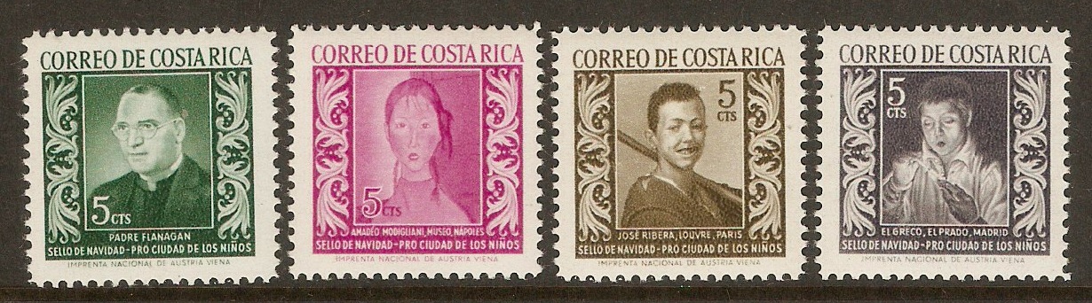 Costa Rica 1959 Christmas set. SG576-SG579.