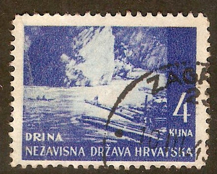 Croatia 1941 4k Pictorial series. SG39.