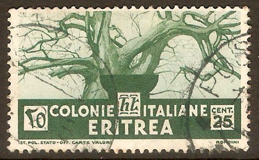 Eritrea 1933 25c Green. SG203.