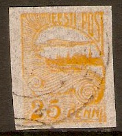Estonia 1920 25p Yellow. SG17.