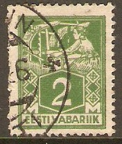 Estonia 1922 2m green. SG37B.