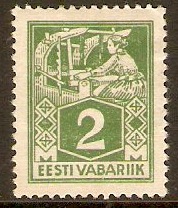 Estonia 1922 2m Green. SG37B.