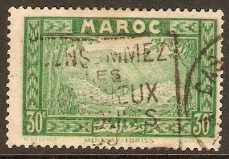 French Morocco 1933 30c Emerald-green. SG177.