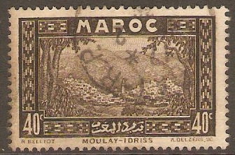 French Morocco 1933 40c Sepia. SG178.