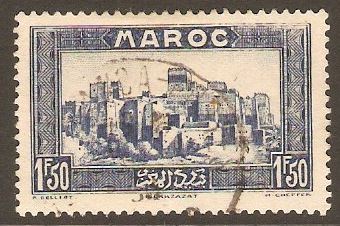 French Morocco 1933 1f.50 Deep ultramarine. SG186.