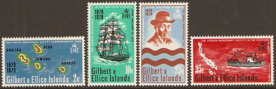 Gilbert and Ellice 1970 London Missionary Society Set. SG166-SG1