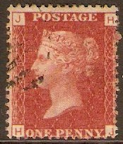 Great Britain 1858 1d Red - Plate 218. SG44.