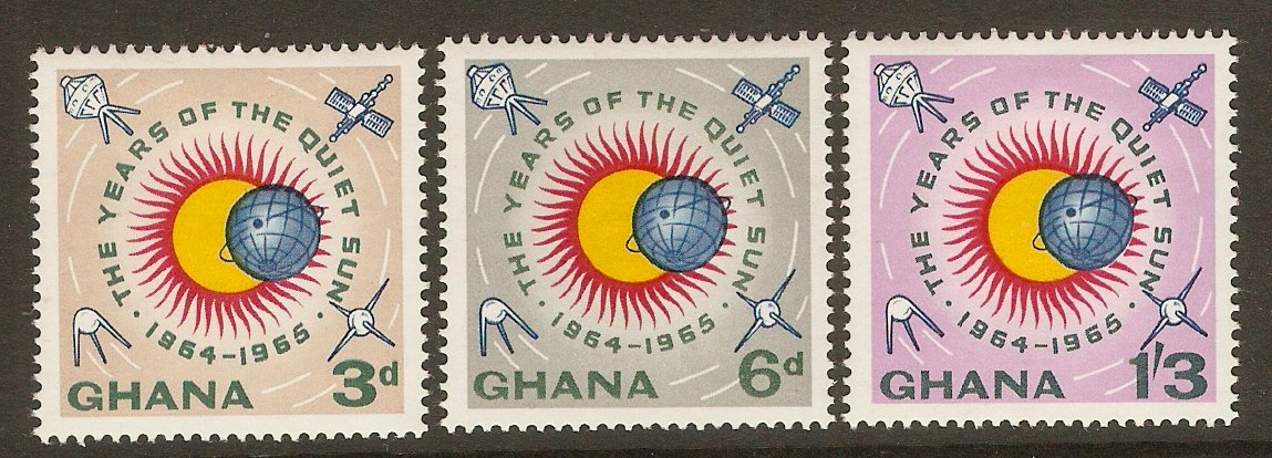 Ghana 1964 Quiet Sun Years Set. SG332-SG334.