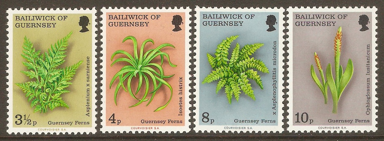 Guernsey 1975 Ferns set. SG122-SG125.