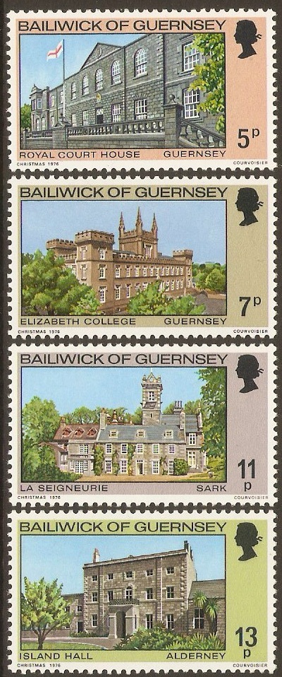 Guernsey 1976 Christmas Stamps Set. SG145-SG148.