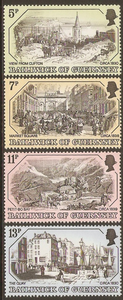 Guernsey 1978 Old Prints (1st. Series) Stamps Set. SG161-SG164.