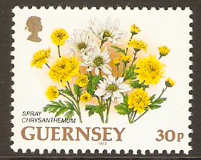 Guernsey 1992 30p Flowers Series. SG578