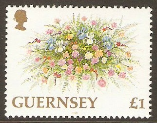Guernsey 1992 1 Flowers Series. SG581